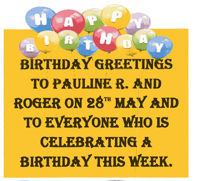 Birthdays.