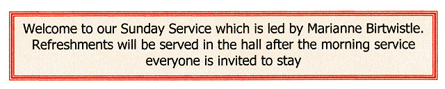 Sunday Service 31st May 2026.