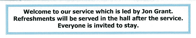 Sunday Service 26th July 2026.