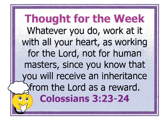 Thought for the Week.