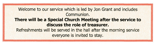 Sunday Service 7th June 2026.